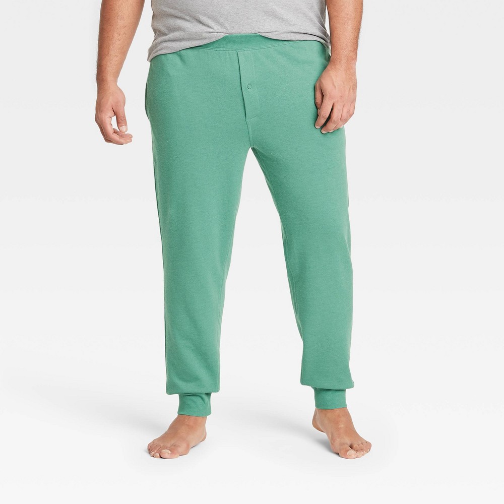 Men's Big & Tall Regular Fit Knit Jogger Pajama Pants - Goodfellow & Co™ Light Green 3XLT -  81449946