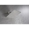 Kumasinova 8" Square Rain Shower Head,Utra Thin 304 Stainless Steel Wall-Mounted Showerhead with Self-Clean Nozzles,2.5GPM - 2 of 4