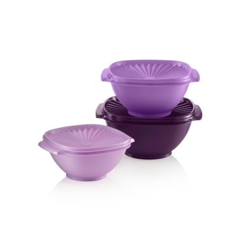 Tupperware purple bucket set on Mercari