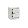 Signature Design by Ashley Ravalori Two Drawer Nightstand, with Chrome Accents, USB-A & USB-C Charging Ports, 2 Storage Drawers - 2 of 4