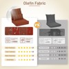 Aoodor Outdoor Deep Seat Chair Cushion Set, Olefin Fabric, Slipcover with Sponge Foam, (Set of 2 Seats, 2 Backs, 2 Lumbar Pillows) - 4 of 4