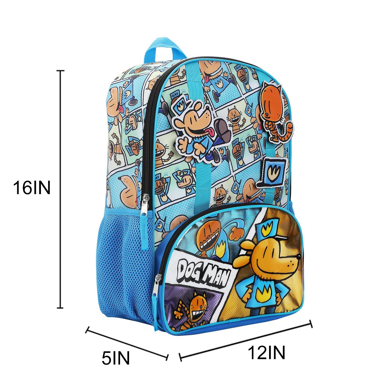 Dog Man 16" Kid's Backpack For School And Travel - thumbnail 2