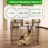FDW Dog Playpen Dog Pen 24/30/36/42/48in Puppy Playpen with Door Entry Foldable Exercise Pen for Indoor Outdoor Use - 2 of 4