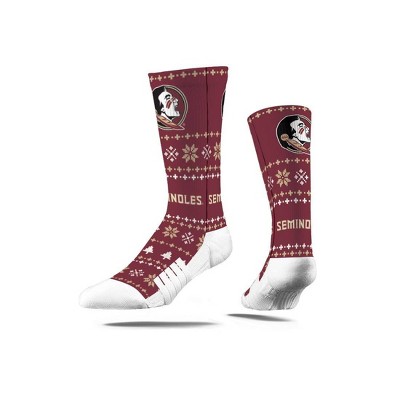 NCAA Florida State Seminoles Holiday Sweater Crew Socks