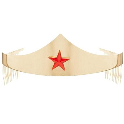 DC Comics Wonder Woman Golden Tiara with Red Gem Star