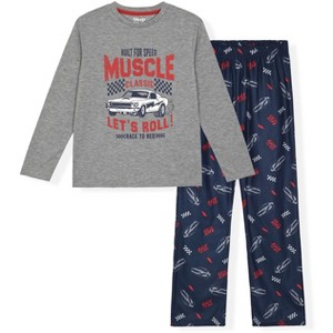 Sleep On It Boys Brushed Jersey 2-Piece Pajama Sleep Set - 1 of 4