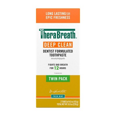TheraBreath Deep Clean Toothpastes - 4oz/2pk