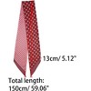 Allegra K Women’s Polka Dot Skinny Neck Scarves Double Sided Print Neckerchief Hairband - 3 of 4