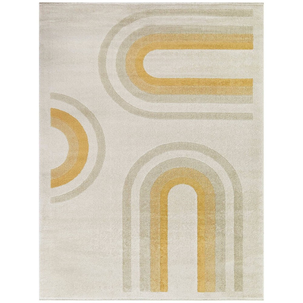 Photos - Area Rug 5'3"x7' Ana Stripe Yellow Kids'  - Balta Rugs