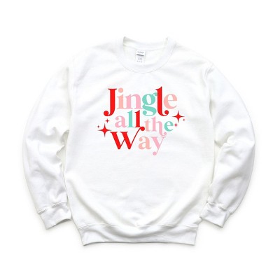 Simply Sage Market Women's Graphic Sweatshirt Jingle All The Way Colorful Stars