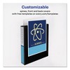 Avery Durable View Binder with DuraHinge and EZD Rings, 3 Rings, 1.5" Capacity, 11 x 8.5, Black, (9400) - 3 of 4