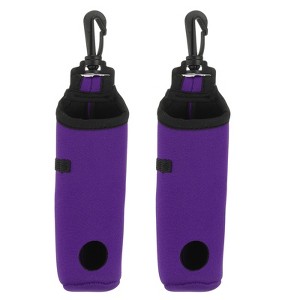 Unique Bargains Neoprene Waist-Mounted Lightweight Golf Ball Carry Bags 2 Pcs - 1 of 4