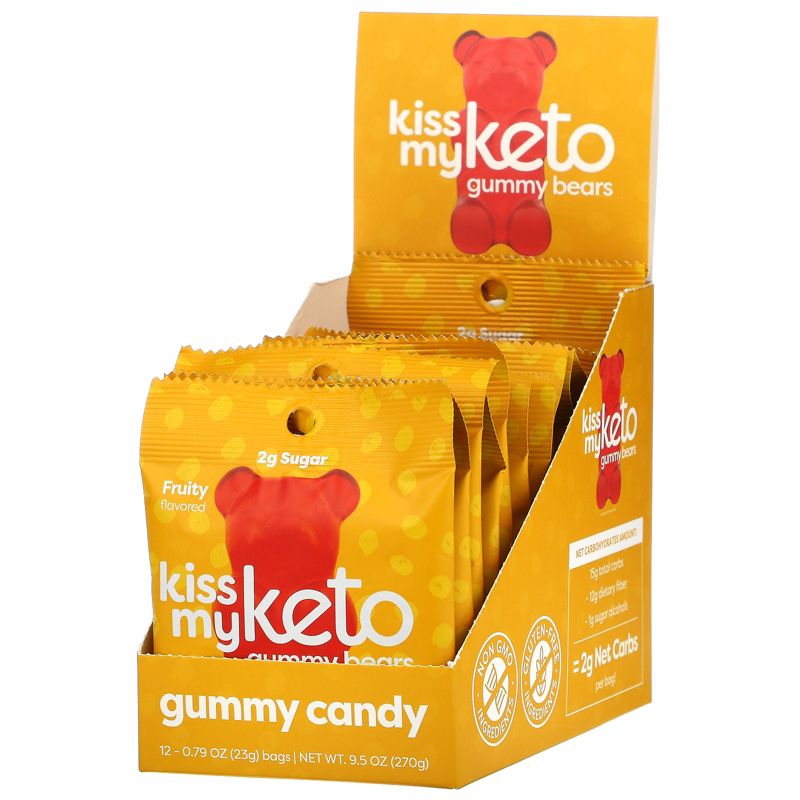 Kiss My Keto Gummies Candy – Low Carb Candy Gummy Bears, Keto Snack Pack – Healthy Candy Gummys – Sugar Free Gummy Bears, Keto Gummy Bear Candy – Keto, 1 of 4