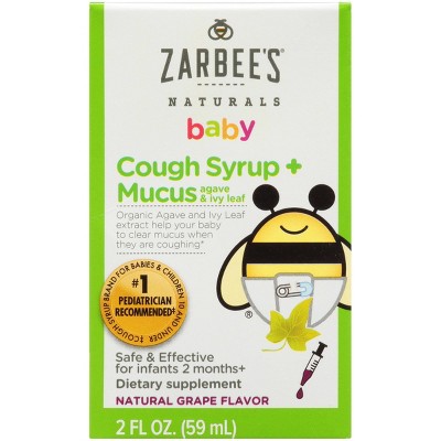 Zarbee's Naturals Cough & Mucus Reducer Syrup - Grape - 2 fl oz