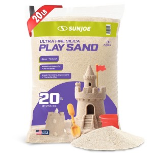 Sun Joe Ultra Fine Silica Play Sand for Sandboxes, Sensory Tables, Weighted Toys & Aquariums, for Molding, Digging & Sculpting, 20 lbs, PLYSAND20 - 1 of 4