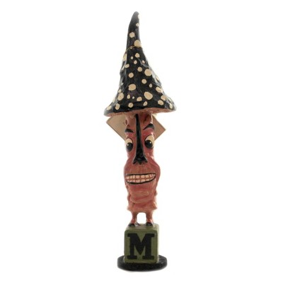 Halloween 12.75" Shroom Figurine Mushroom Face  -  Decorative Figurines