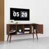 FONTOI Modern TV Stand for Televisions up to 5" with 3 Shelves Cabinet, Entertainment Center for Living Room, Walnut, 14.17"*26.38"*53.15" - 4 of 4