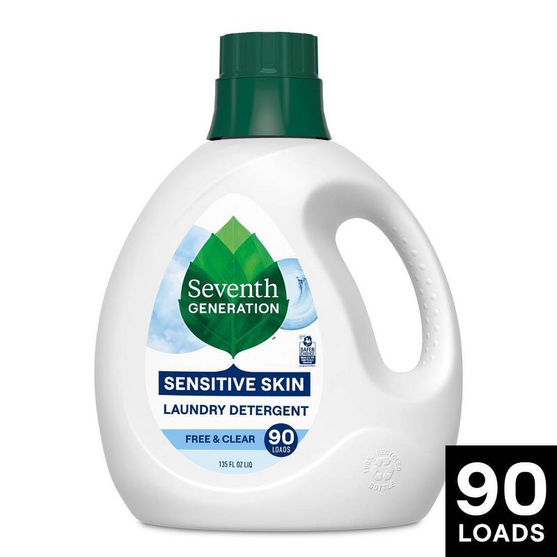 Seventh Generation Liquid Laundry Detergent - Free & Clear, 1 of 12