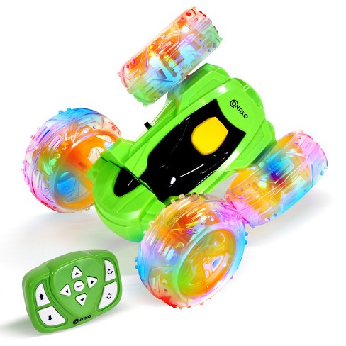 Contixo Remote Control Car Sc3 -stunt Car Toy, 4wd Double Sided 360° Rotating  Rc -green : Target