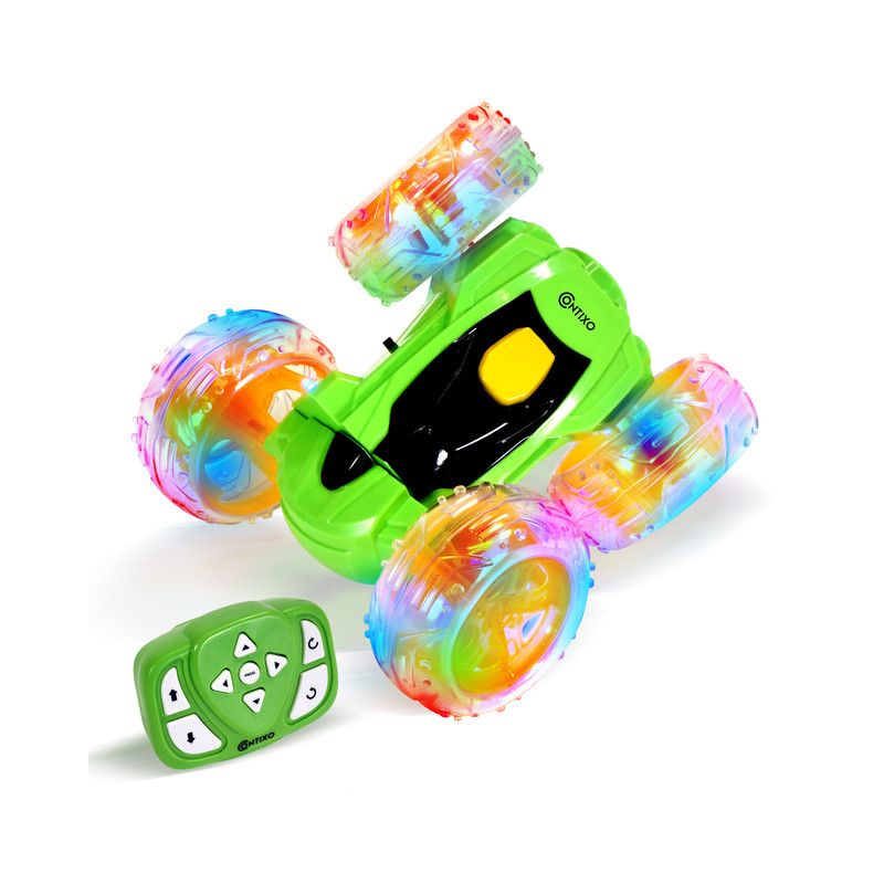 Contixo Remote Control Car SC3  -Stunt Car Toy,  4WD Double Sided 360° Rotating RC  -Green, 1 of 10