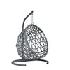 Cesicia Cat Swing Bed with Stand & Cushion, Cat Egg Chair with Rattan Wicker Appearance - 3 of 4