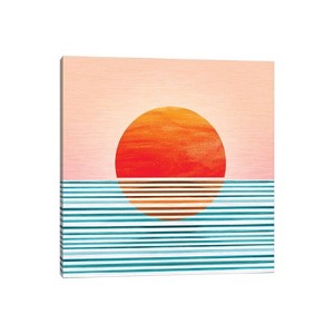 Minimalist Sunset by Modern Tropical Unframed Wall Canvas - iCanvas - 1 of 4