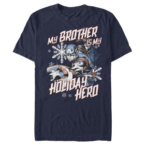 Men's Marvel Captain America Brother Holiday Hero T-Shirt - 1 of 4