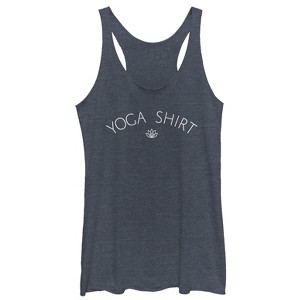 Women's CHIN UP Yoga Shirt Lotus Racerback Tank Top - 1 of 3