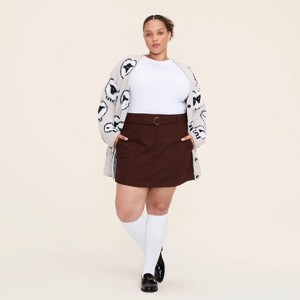 Women's Belted Mini A-Line Skirt - Woolrich x Target Brown - 1 of 4
