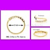 Jewelry Avalanche Unisex 20G 14K Gold 7-stone Nose Hoop Ring with Moissanites, 8mm Nose Ring - 4 of 4