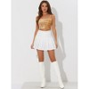 INSPIRE CHIC Women's Club Party Velvet Spaghetti Strap Crop Sequined Cami Top - 4 of 4