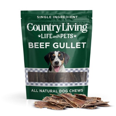 Country Living 6” Gullet Flats Dog Treats – 20 Count Bag