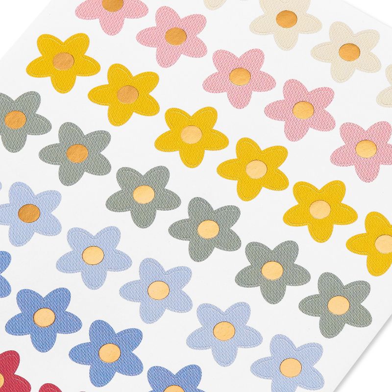 42ct Spring Flower Stickers, 5 of 6