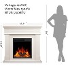 ZAFRO 43 Inch Electric Fireplace with Mantel Wooden Surround Firebox TV Stand,FreeStanding Electric Fireplace Heater Entertainment Center - 3 of 4