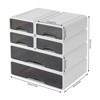YIYIBYUS Desk Organiser With 6 Drawers, Plastic Office Table Organiser - 3 of 4
