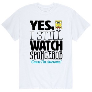 Men's - SpongeBob SquarePants - Yes, I Still Watch SpongeBob Short Sleeve Graphic T-Shirt - 1 of 4