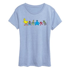 Women's - Sesame Street - SS Group Short Sleeve Graphic T-Shirt - 1 of 2