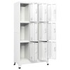 vidaXL Locker Cabinet Gray Steel 35.4x17.7x70.9 in Locker Cabinet - 3 of 4