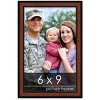 PosterPalooza | Photo Size Simple Brown Picture Frame - UV Acrylic, Foam Board Backing, Hanging Hardware - 2 of 4