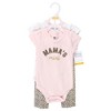 Hudson Baby Infant Girls Cotton Bodysuit and Pant Set, Leopard Mamas Mini - 2 of 4