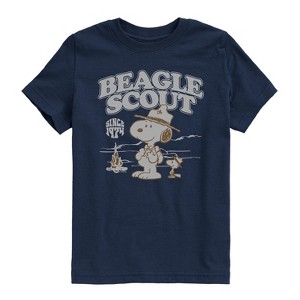Boys' - Peanuts - Scout Fire Short Sleeve Graphic T-Shirt - 1 of 4