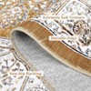 Vintage Neutral Washable Area Rug - Stain-Resistant Non-Slip Large Carpet for Living Room, Dining Room & Home Decor - 4 of 4