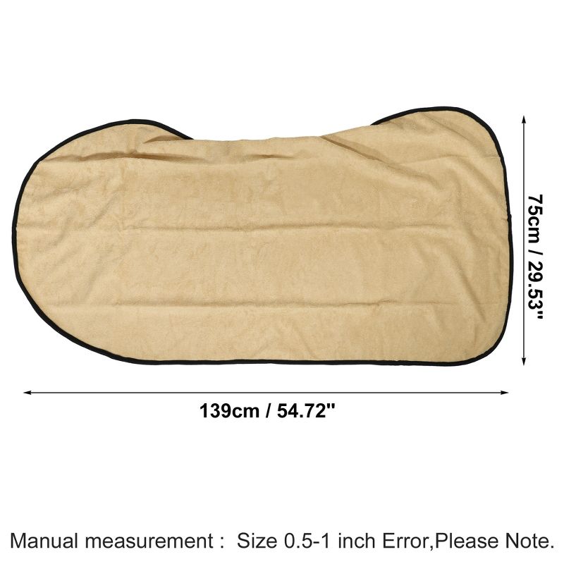 Unique Bargains Universal Anti-Slip Seat Protector Pad Car Seat Cover Beige 1 Pc, 3 of 8