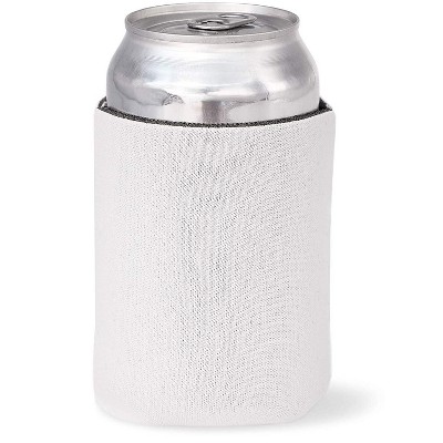 24-Pack Juvale Blank White Can Cooler Sleeves, 12 oz Insulated Beer Koozies Neoprene Covers Ideal for DIY Customization