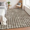 Machine Washable Modern Plaid Area Rug Soft Non Slip Rug Indoor Accent Decorative Printed Rug Low Pile Foldable Carpet for Living Room Bedroom - 3 of 4