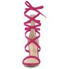 Allegra K Women's Open Toe Strappy Lace Up Stiletto High Heel Sandals - 2 of 4