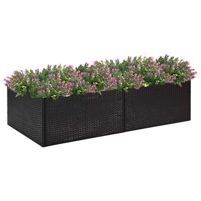 vidaXL White Iron 4-Floor Flower Stand with Wheels, Durable Plant Rack with Strong Frame and Versatile Storage Shelf, 17.3"x9.1"x31.5"