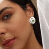 Women's The Duchess Stud Earrings - Pistachio Green - 3 of 4
