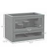 2 Tier Hamster Cage with Openable Top and Ladder,23'' Small Animal Habitat Play House for Guinea Pigs–LAOTIES - 3 of 4