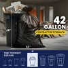 Plasticplace 42 Gallon Contractor Trash Bags, Black (50 Count) - 2 of 4
